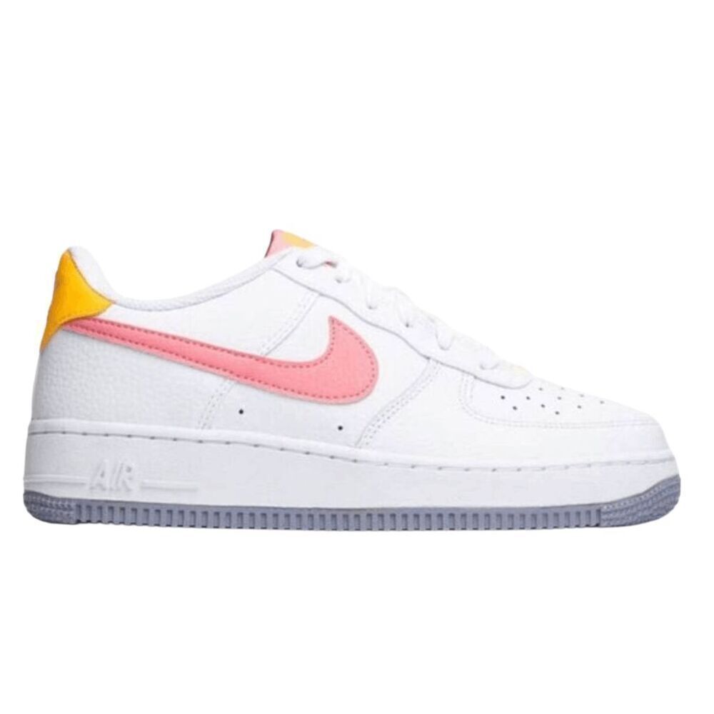 NIKE Air Force 1 Low 'Coral Chalk Laser Orange' Sneakers Size 5.5Y/W7